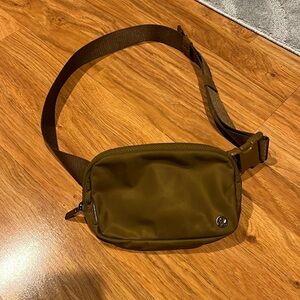 Lululemon brown belt bag